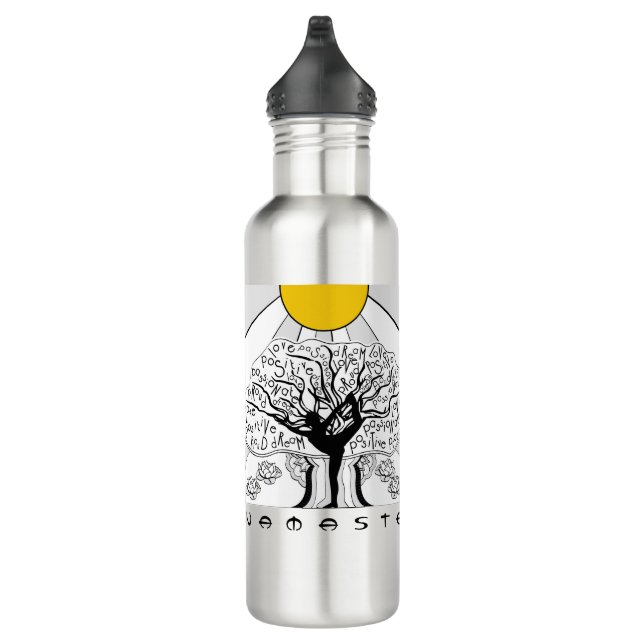 Bouteille D'eau Affirmations Yoga Tree Water Bottle (Droite)