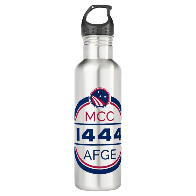 Bouteille D'eau AFGE Local 1444 Water Bottle Steel (Devant)