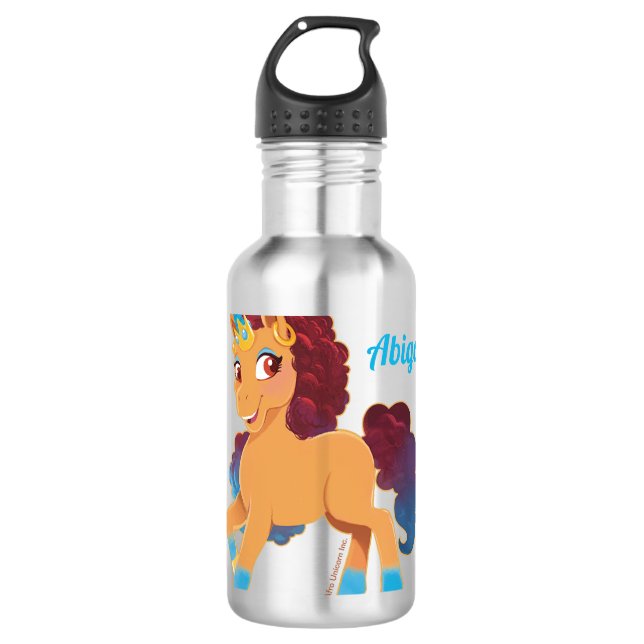 Bouteille D'eau Afro Unicorn | La divine danse (Devant)