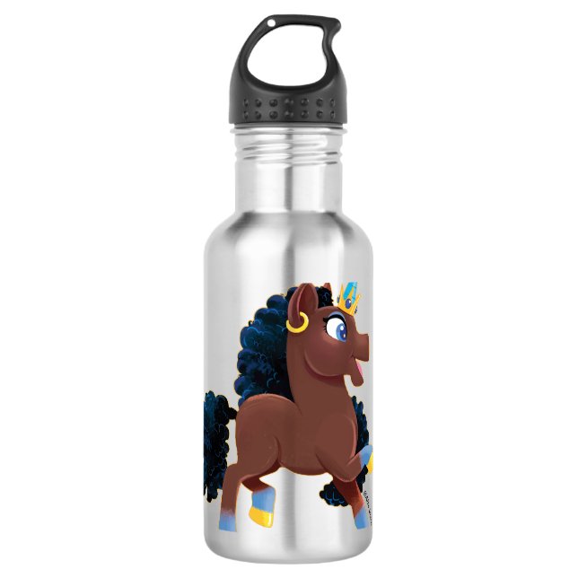 Bouteille D'eau Afro Unicorn | La magie (Devant)