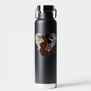 Bouteille D'eau Afro Unicorn Trio Coeur Design