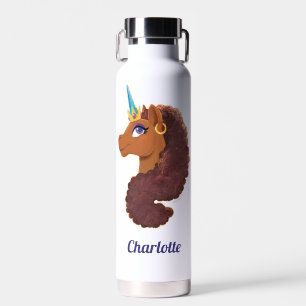 Bouteille D'eau Afro Unicorn Unique