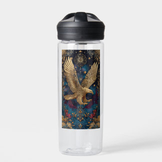 Bouteille D'eau aigle doré céleste art 