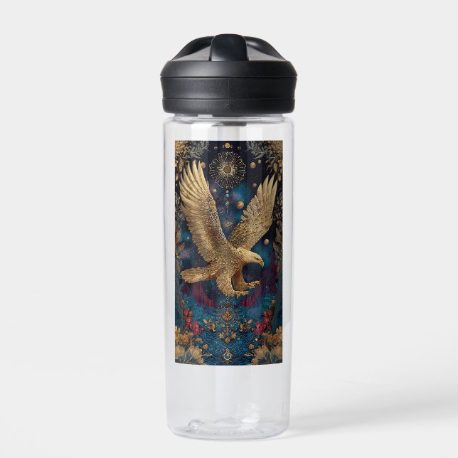 Bouteille D'eau aigle doré céleste art  (Extérieur)