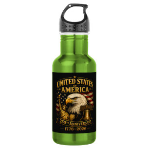 Bouteille D'eau Aigle du 250e anniversaire des États-Unis d'Amériq