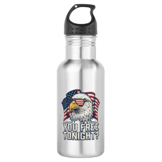 Bouteille D'eau Aigle Patriotique Vous Êtes Libre Ce Soir T-Shirt