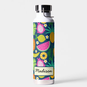 Bouteille D'eau Aiguille tropicale Banane pastèque Fruits sur mesu
