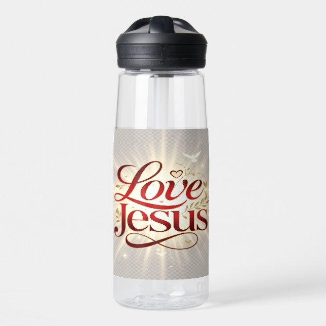 Bouteille D'eau Aime Jésus (Avant)