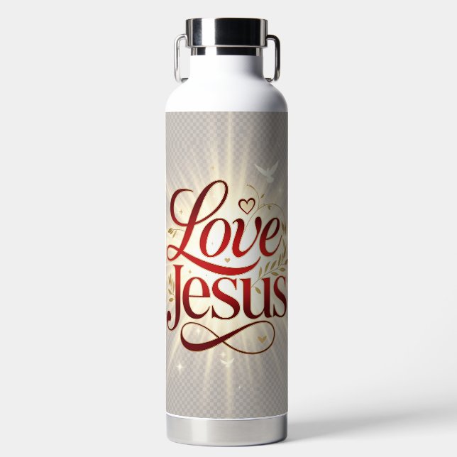 Bouteille D'eau Aime Jésus (Avant)