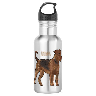 Bouteille D'eau Airedale terrier dog cartoon