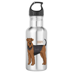 Bouteille D'eau Airedale terrier dog cartoon