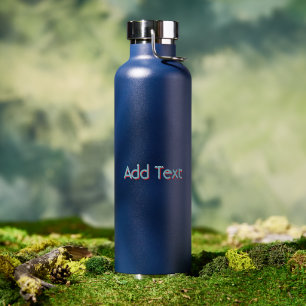 Bouteille D'eau Ajouter du texte Luxe Inspiré Thor Navy Couleur Va