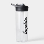 Bouteille D'eau Ajouter Votre Nom Personnalisé Nom Plastique<br><div class="desc">Ajoutez votre nom à cette bouteille d'eau pour une faveur de mariage personnalisée,  un cadeau de fête de mariée ou juste pour un usage quotidien !</div>