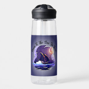 Bouteille D'eau Ajouter Votre Nom Votre Texte, Bateau À Voile, Nua