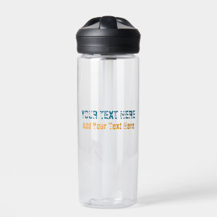 Bouteille D'eau Ajouter votre propre texte Slogan minimaliste mode
