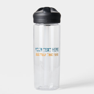 Bouteille D'eau Ajouter votre propre texte Slogan minimaliste mode