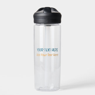 Bouteille D'eau Ajouter votre propre texte Slogan minimaliste mode