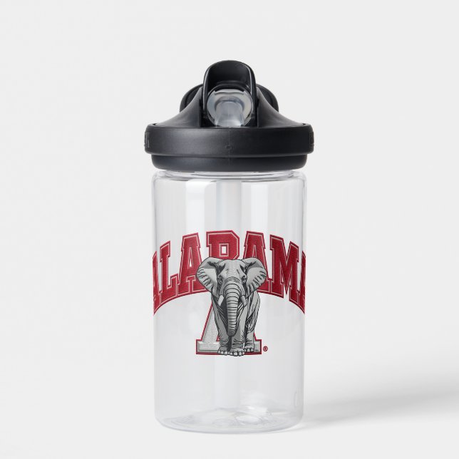 Bouteille D'eau Alabama Elephant Sports Water Bottle | Durable Col (Avant)