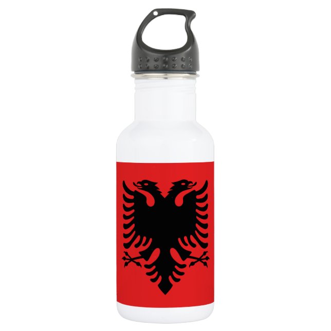 Bouteille D'eau Albanie Drapeau Liberty Bottle (Devant)