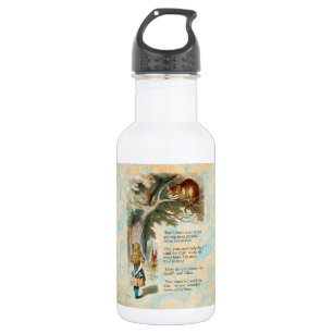 Bouteille D'eau Alice Aventures au Pays des Merveilles Chat de Che