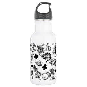 Bouteille D'eau Alice Lapin Blanc Wonderland Classique
