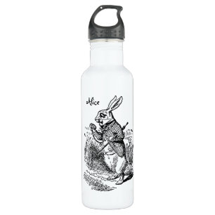 Bouteille D'eau Alice vintage au pays des merveilles la montre