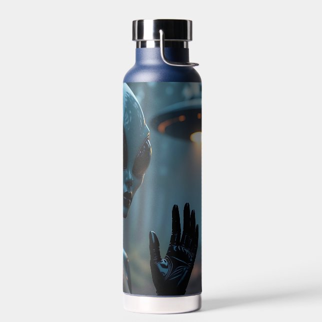 Bouteille D'eau Alien extra-terrestre et ovnis (Gauche)