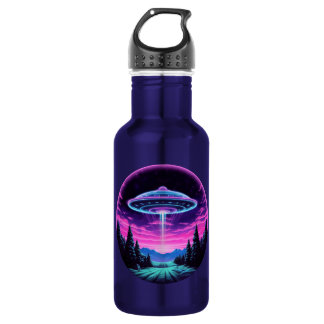 Bouteille D'eau Alien vaisseau spatial rétro futuriste