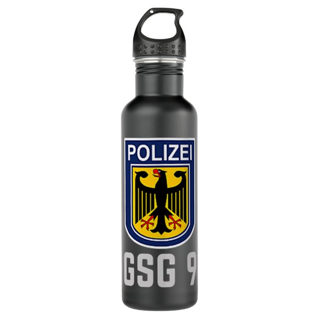 Bouteille D'eau Allemagne GSG 9 Bundespolizei Police forces spécia (Devant)