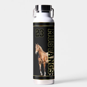 Bouteille D'eau Allez les Mustangs ! Équipe sportive pour enfants 