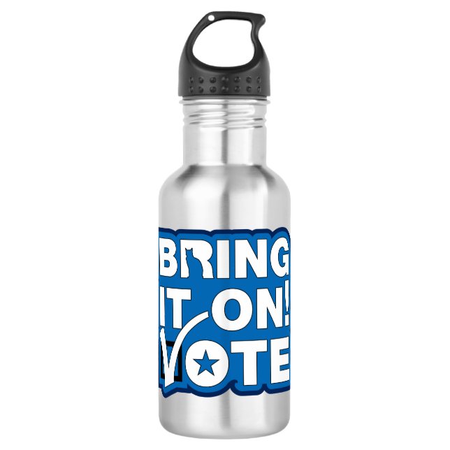Bouteille D'eau Allez-y ! VOTER (Devant)