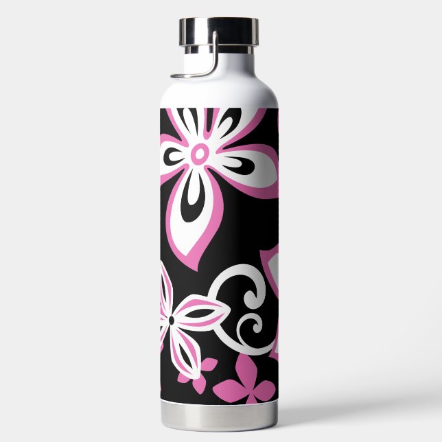 BOUTEILLE D'EAU ALOHA HAWAII (NOIR/ROSE) (Droite)