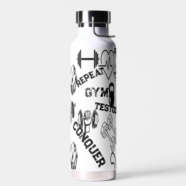 Bouteille D'eau Alpha Flacon d'hydratation Dumbbell Veines Design (Gauche)