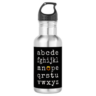 Bouteille D'eau Alphabet anti-Trump - Nope V