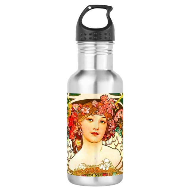 Bouteille D'eau Alphonse Mucha Art Nouveau Daydream (Devant)
