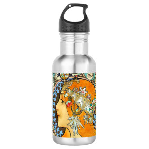 Bouteille D'eau Alphonse Mucha Art Nouveau Zodiac