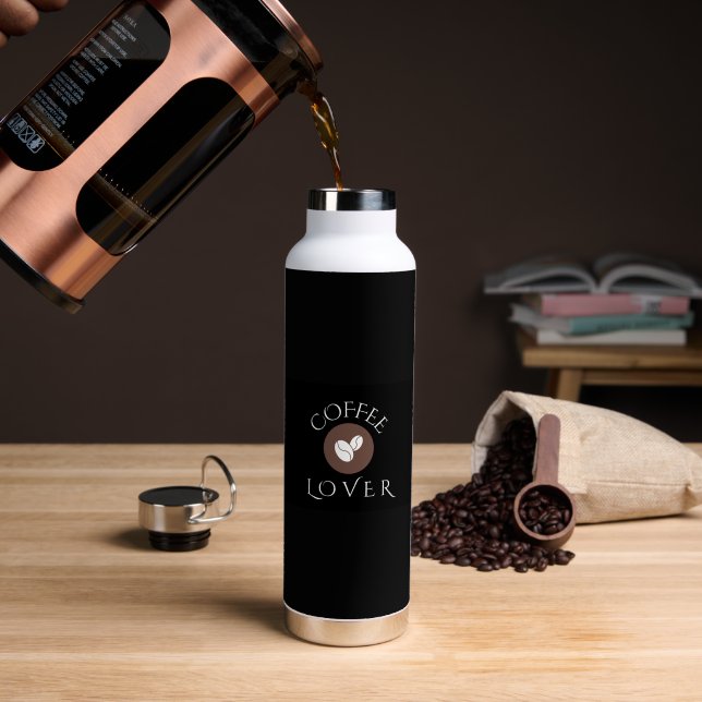 Bouteille D'eau Amateur de café, Maison, Bureau & Cadeaux (Café (pivoté))