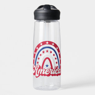 Bouteille D'eau America Boho Rainbow 4 de juillet 1776