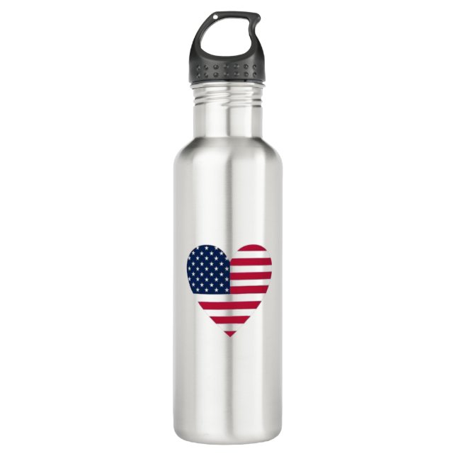 Bouteille D'eau American Flag Water Bottle, Acier inoxydable, 24 o (Devant)