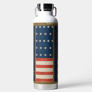 Bouteille D'eau American Values, Pride et USA Flag - Personnalisé