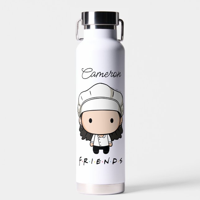 Bouteille D'eau AMIS™ | Monica Chibi | Ajouter Votre Nom (Avant)