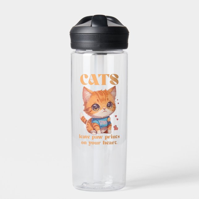 Bouteille D'eau amour de mignon chaton (Extérieur)