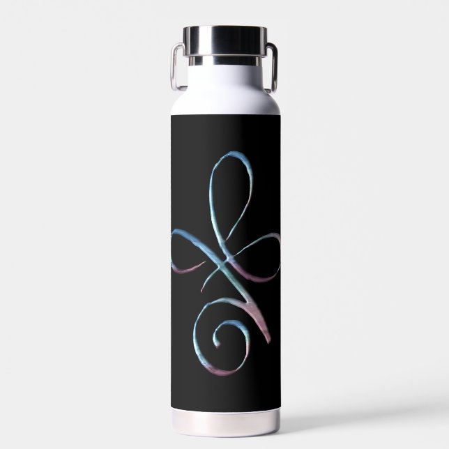 Bouteille D'eau Amour inconditionnel dégradé (Avant)