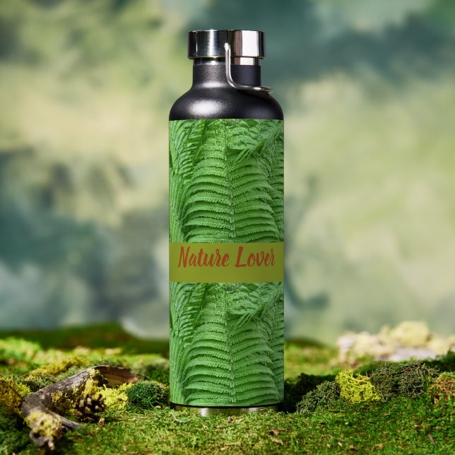 Bouteille D'eau Amoureux de la Nature Vibes Positives  (Extérieur (pivotée))