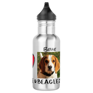 Bouteille D'eau Amoureux de les chiens Beagles de Peace Love