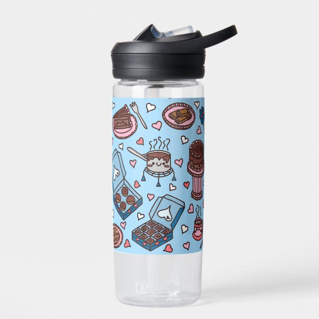 Bouteille D'eau Amoureux du chocolat mignon (Gauche)