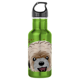 Bouteille D'eau Amoureux heureux de chien Shih Tzu Je vous fais wo