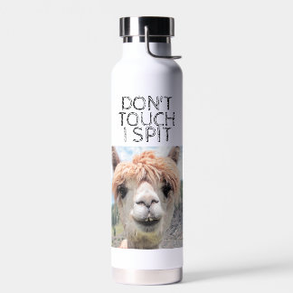 Bouteille D'eau Amusant Alpaca Llama Ne touche pas I Spit Liquor