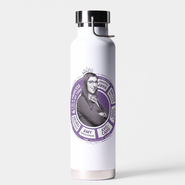 Bouteille D'eau Amy Farrah Fowler - Graphique d'informations (Gauche)