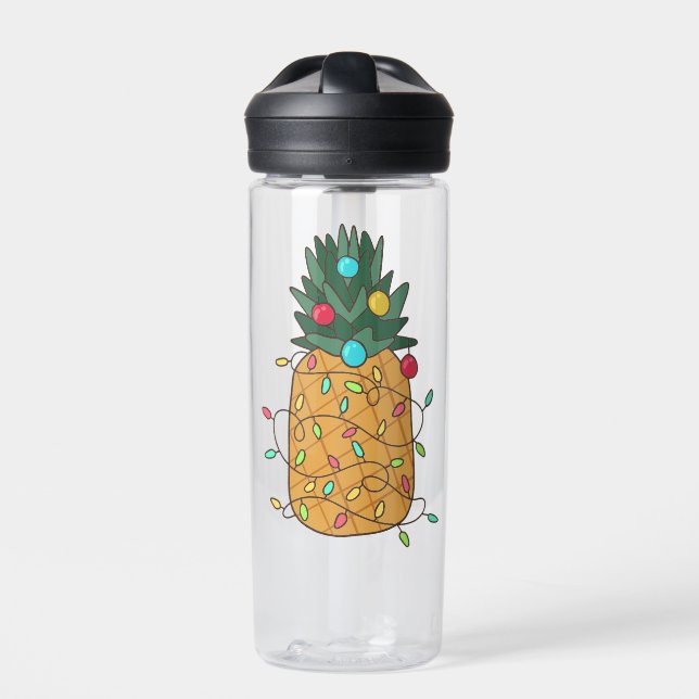 Bouteille D'eau Ananas de Noël tropical (Extérieur)